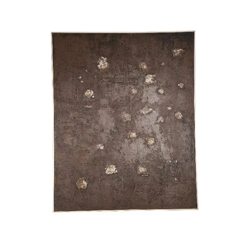 Wandbild – Muster Design, Rechteckige Form, Leinwand Material, Braun – Porty | PTMD