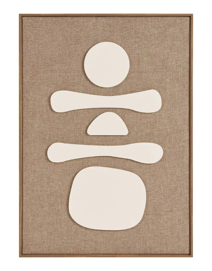 Wandbild Relief Diva No.1 I Brown/Beige