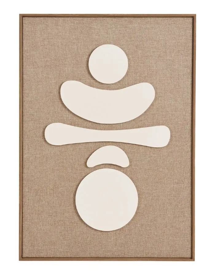 Wandbild Relief Diva No.2 I Brown/Beige