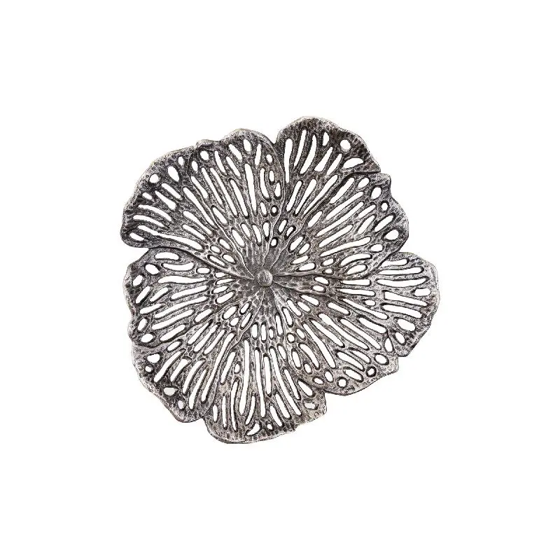 Wanddeko – Blumen Design, Aluminiumguss Metall, Organische Form, M – Ryhann | PTMD