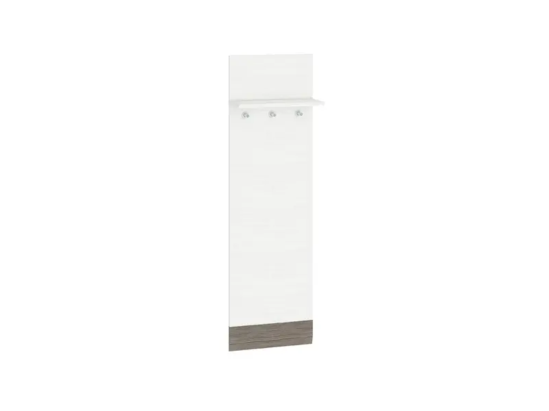Wandgarderobe – BLANCO 23 – Kompaktes Garderobenpaneel mit Ablage und Haken