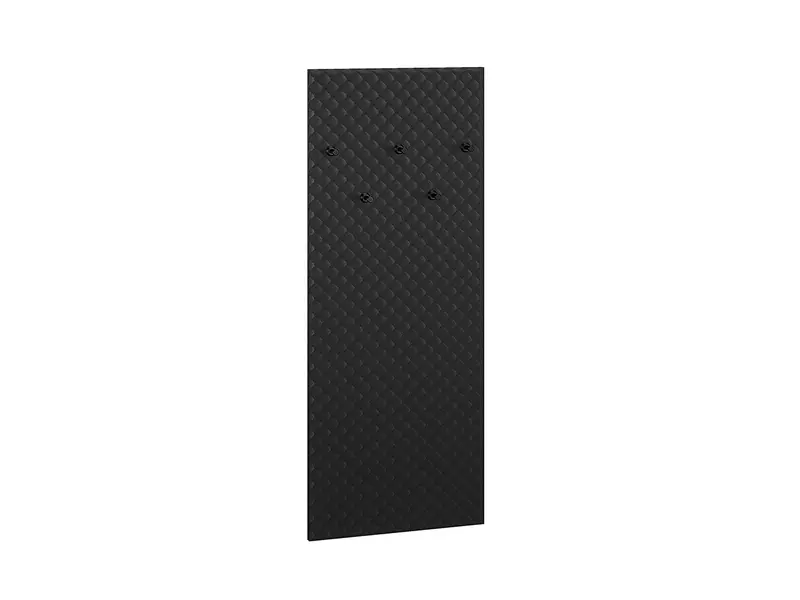 Wandgarderobe – CARO – Stilvolles Schwarz mit elegantem Polsterakzent