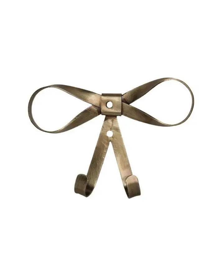 Wandhaken Antique Messing I Schleife