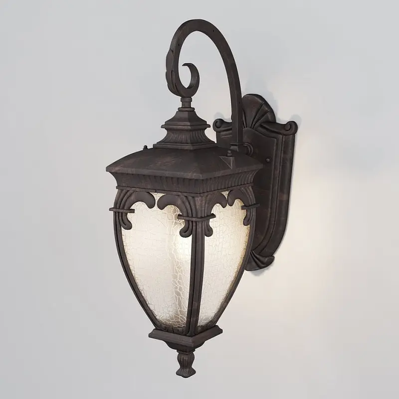 Wandleuchte – Antikbronze Aluminium, 1 × E27, IP44 Schutz, Höhe 48 cm - Fleur | Maytoni