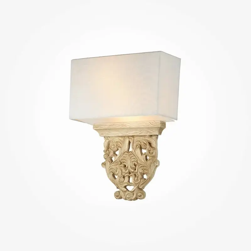 Wandleuchte – Beige Oberfläche, Metall und Leinen, Natürliche Eleganz - Albero | Maytoni