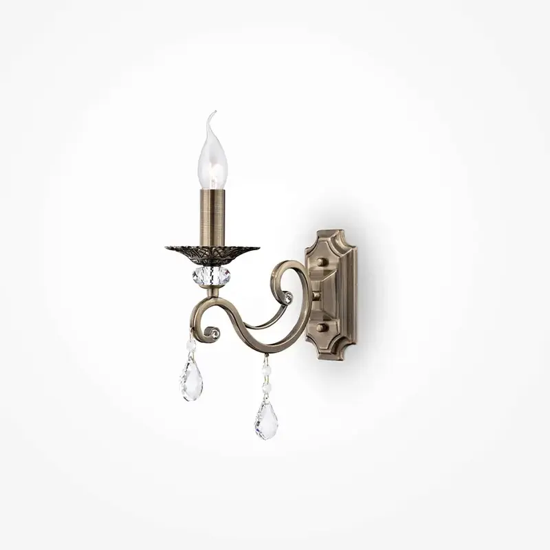 Wandleuchte – Bronzefarbenes Metall, 1 × E14 Fassung, 60 W Leistung, 39,0 cm Höhe - Grace | Maytoni