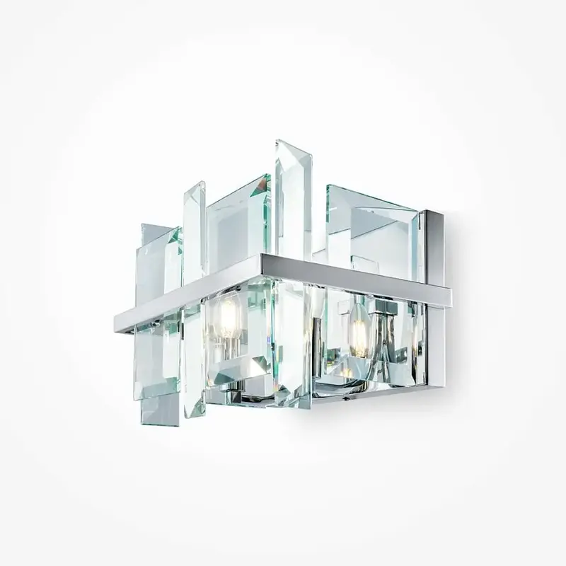Wandleuchte – Chrom Farbe, Glas Material, Luxuriöses Design - Cerezo | Maytoni