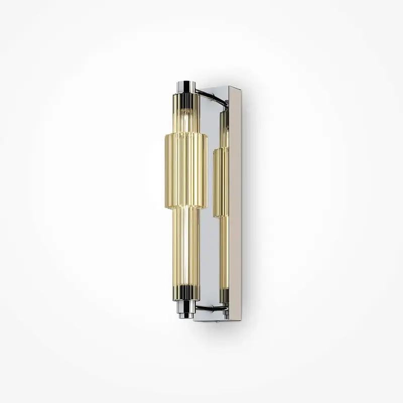 Wandleuchte – Chrom Farbe, Glas Material, Warmweiß Licht - Verticale | Maytoni