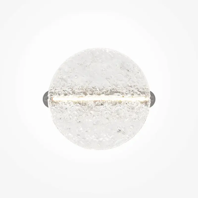 Wandleuchte – Chromfarbenes Metall, Acrylschirm, 360° Licht, 7 W Leistung, 11 cm Höhe - Mangata | Maytoni