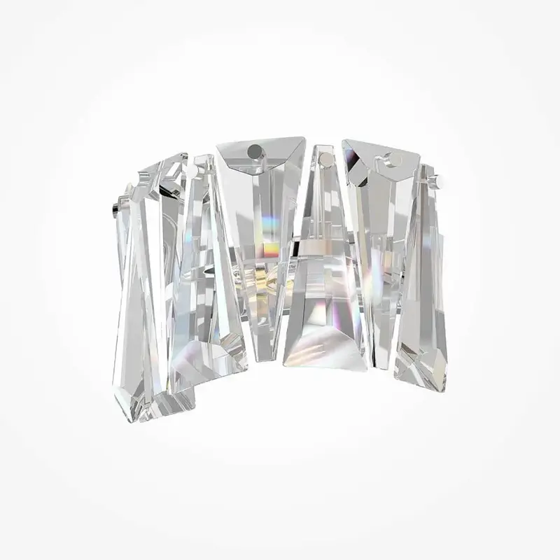Wandleuchte – Chromfarbenes Metall, Kristall Design, 1×E14 Fassung, 60W Leistung, 16 cm Höhe - Puntes | Maytoni