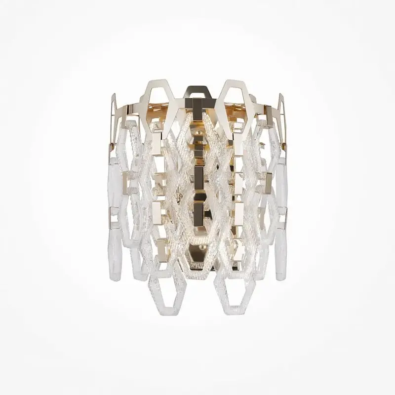 Wandleuchte – Goldene Oberfläche, Metall und Kristall, Luxuriöse Eleganz - Tissage | Maytoni