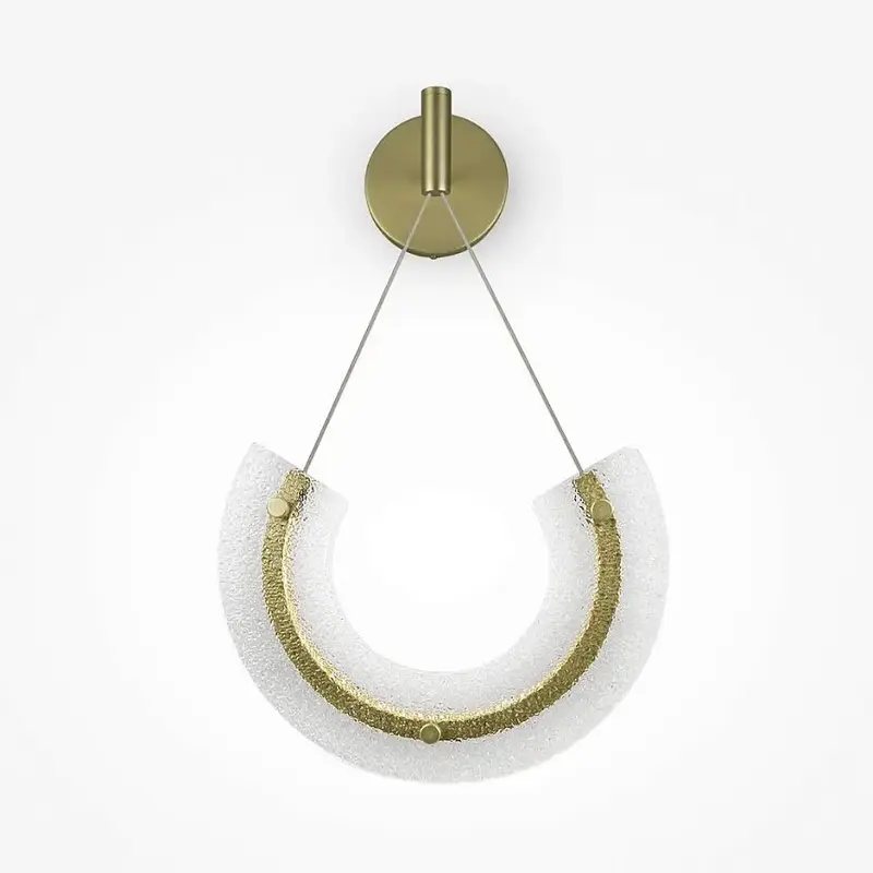 Wandleuchte – Goldfarbenes Aluminium und Glas, 10 W Leistung, Warmweiß, 133 cm Höhe - Maya | Maytoni