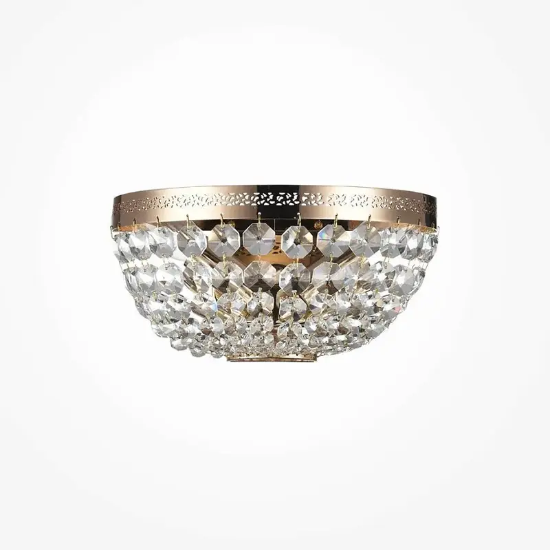 Wandleuchte – Goldfarbenes Metall, 2× E14 Fassung, 60 W Leistung, 13 cm Höhe - Ottilia | Maytoni