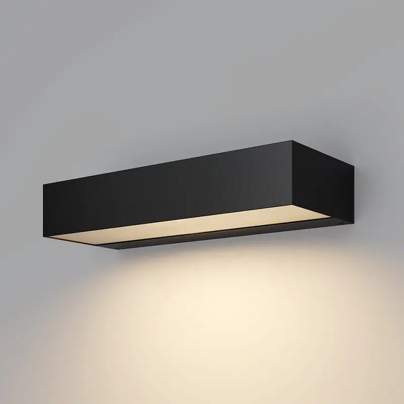 Wandleuchte – Graphitfarbenes Aluminium, 10 W Leistung, Warmweiß, 30 cm Länge - Lot | Maytoni