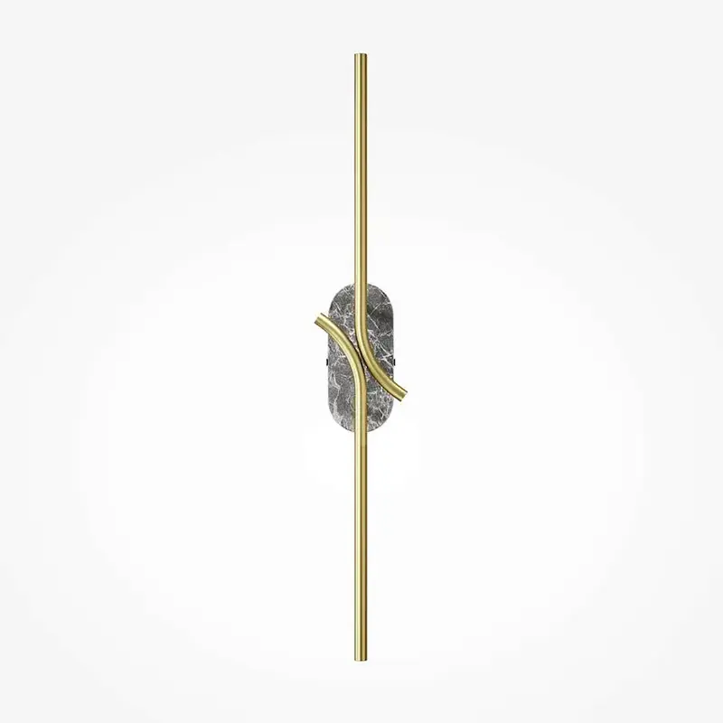 Wandleuchte – Graues Metall-Marmor, 7 W Leistung, Warmweiß, 63 cm Höhe - Renaissance | Maytoni