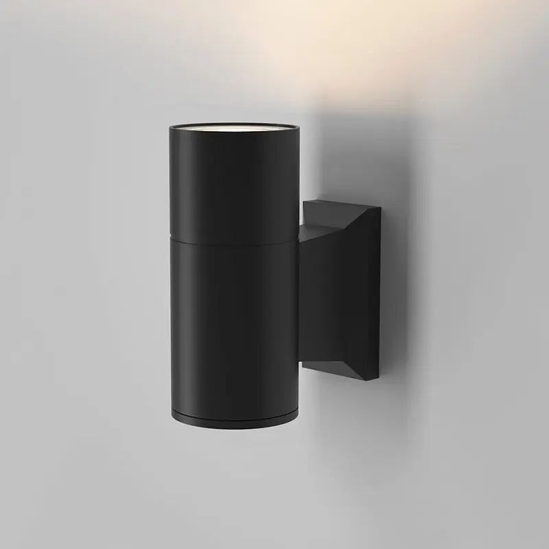 Wandleuchte – Schwarzes Aluminium, Wetterfeste Ausführung, IP54 Schutz, 14,4 cm Höhe - Bowery | Maytoni