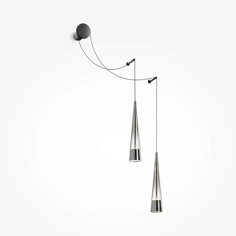 Wandleuchte – Schwarzes Finish, Glasschirm, 24 W LED, IP20 Schutz - Sintesi | Maytoni