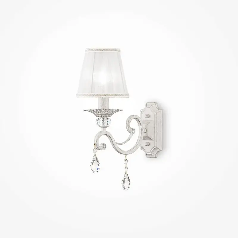 Wandleuchte – Weiß-Goldenes Metall, 1 × E14 Fassung, 40 W Leistung, 39,0 cm Höhe - Grace | Maytoni