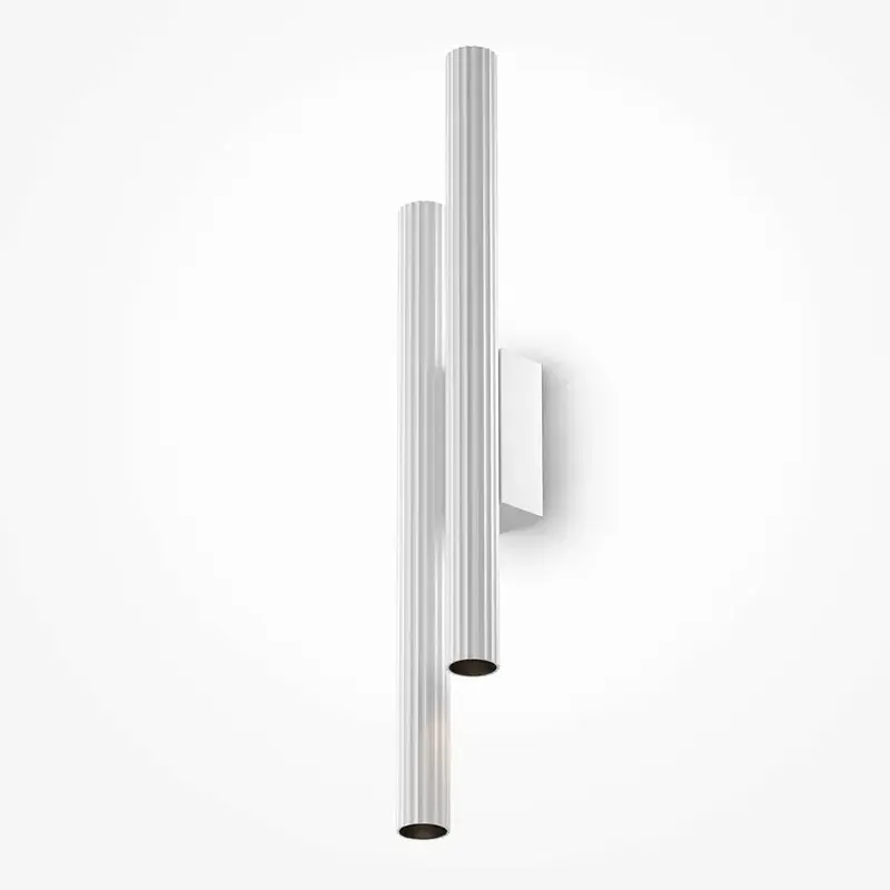 Wandleuchte – Weißes Alu, Warmweißes Licht, 40 cm Höhe - Calipso | Maytoni