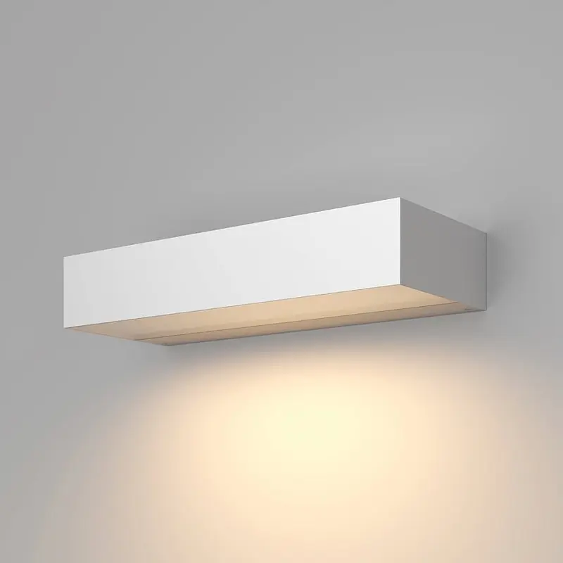 Wandleuchte – Weißes Aluminium, 10 W Leistung, Warmweiß, 30 cm Länge - Lot | Maytoni