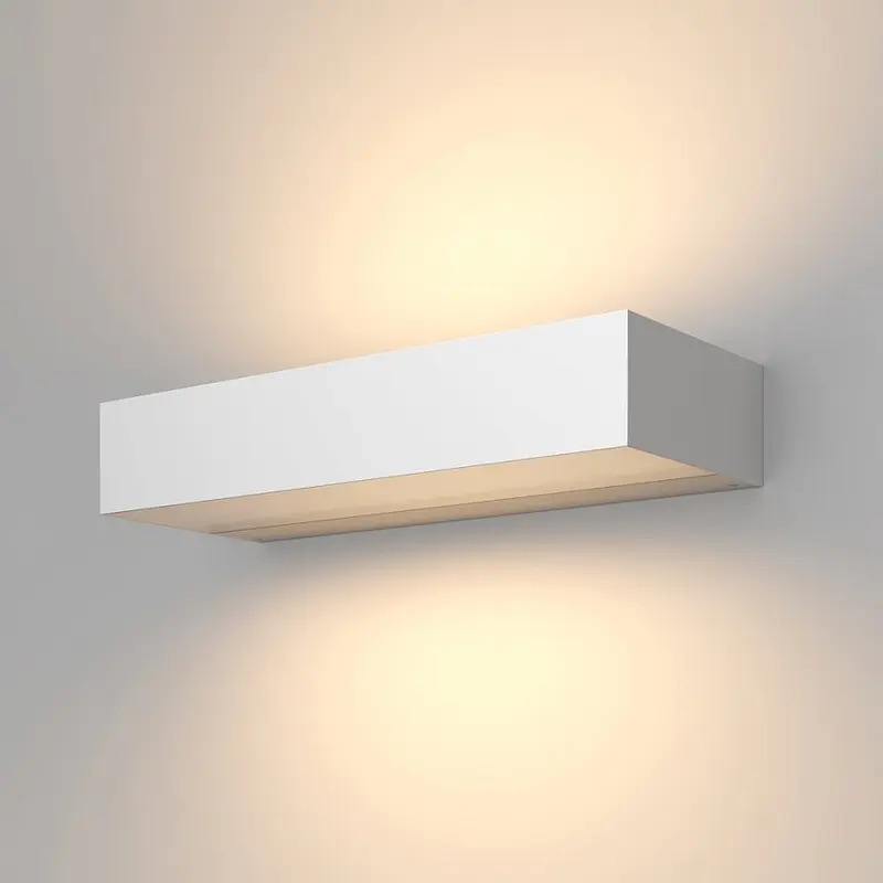Wandleuchte – Weißes Aluminium, 20 W Leistung, Warmweiß, 30 cm Länge - Lot | Maytoni