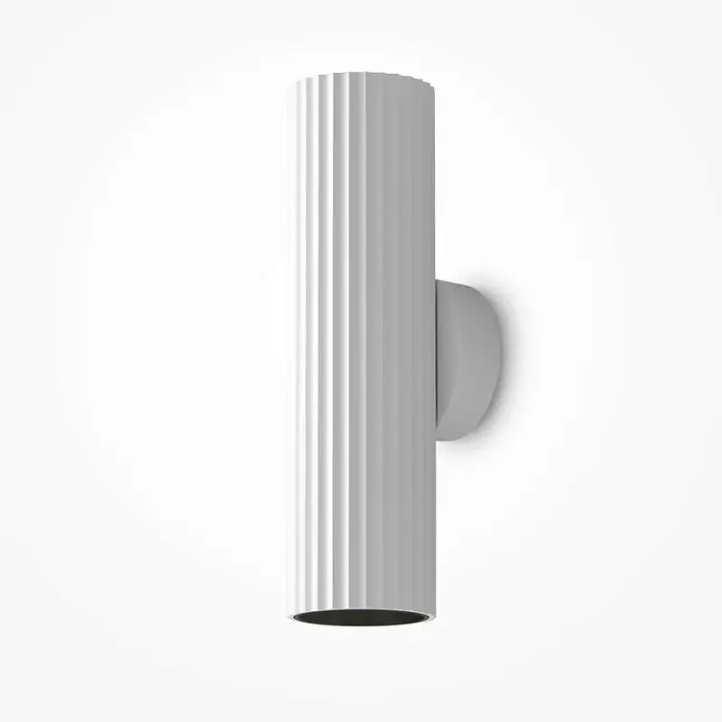 Wandleuchte – Weißes Aluminium, Doppel GU10, 20 cm Höhe - Calipso | Maytoni