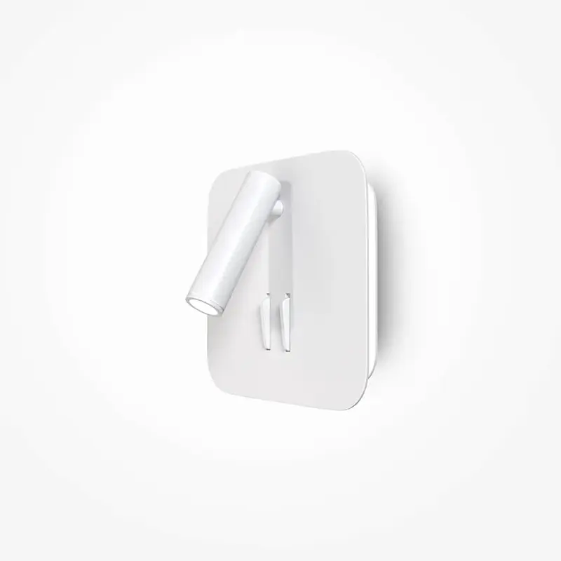 Wandleuchte – Weißes Aluminium, IP20 Schutz, Warmweiß, 13 cm Höhe - Ios 176 | Maytoni