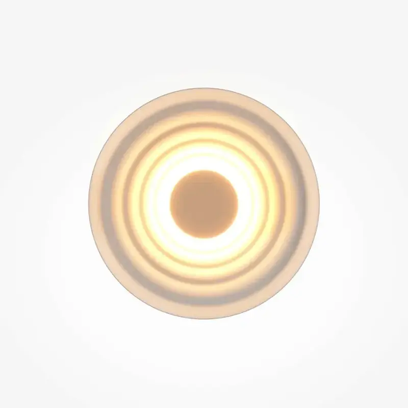 Wandleuchte – Weißes Aluminium, Warmweißes Licht, 6 W Leistung, Ø40 cm - Nami | Maytoni