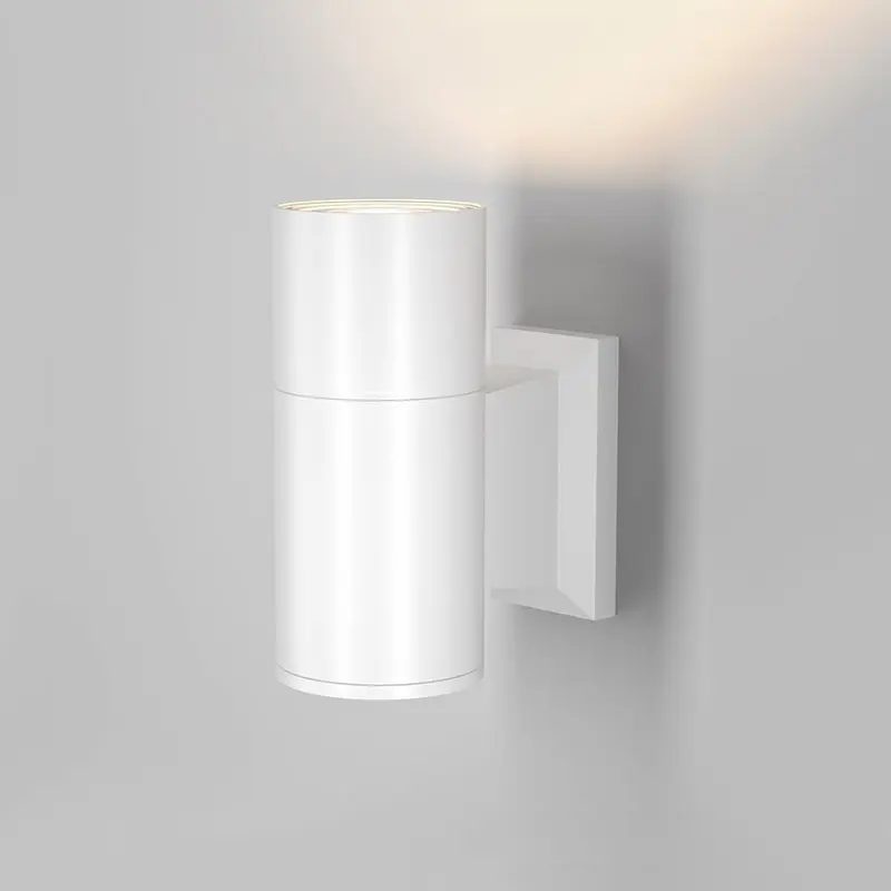 Wandleuchte – Weißes Aluminium, Wetterfeste Ausführung, IP54 Schutz, 14,4 cm Höhe - Bowery | Maytoni