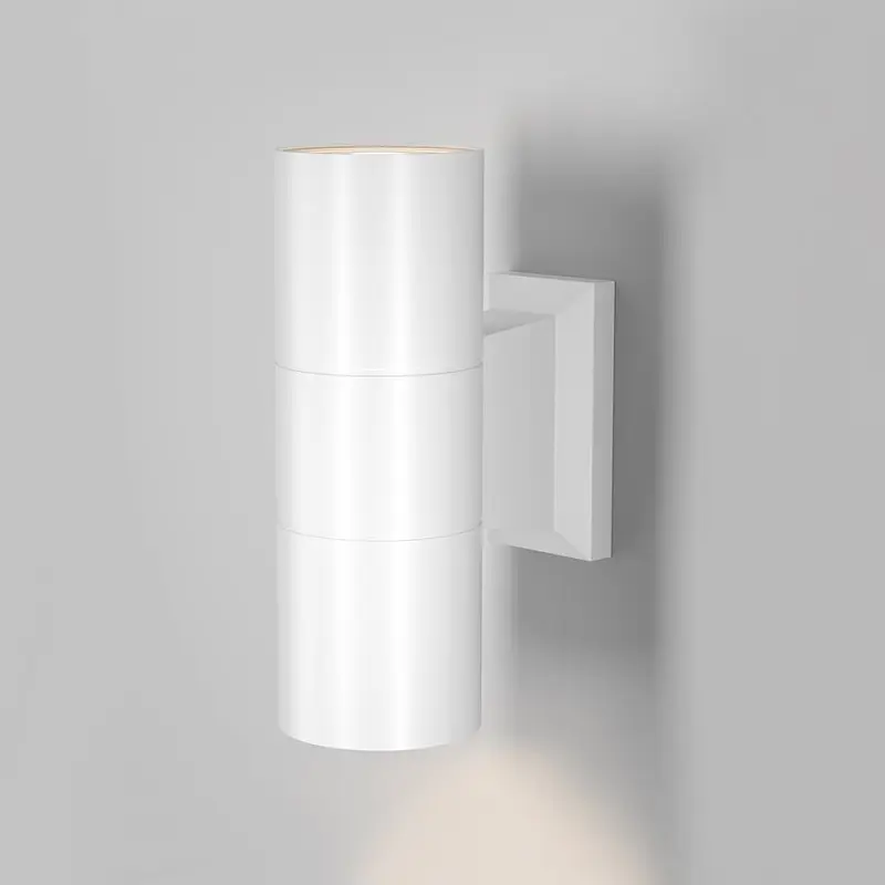 Wandleuchte – Weißes Aluminium, Wetterfeste Ausführung, IP54 Schutz, 18 cm Höhe - Bowery | Maytoni