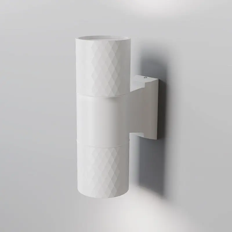 Wandleuchte – Weißes Aluminium, Wetterfeste Ausführung, IP54 Schutz, 19 cm Höhe - Bowery | Maytoni