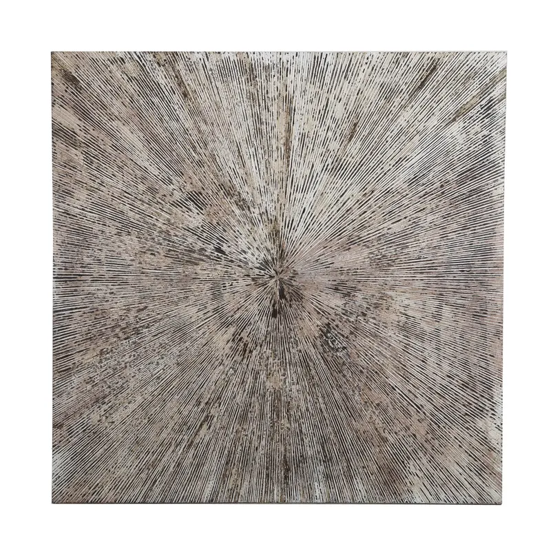 Wandpaneel – Geripptes Design, Quadratische Form, MDF Material, Weiß, L – Zapp | PTMD