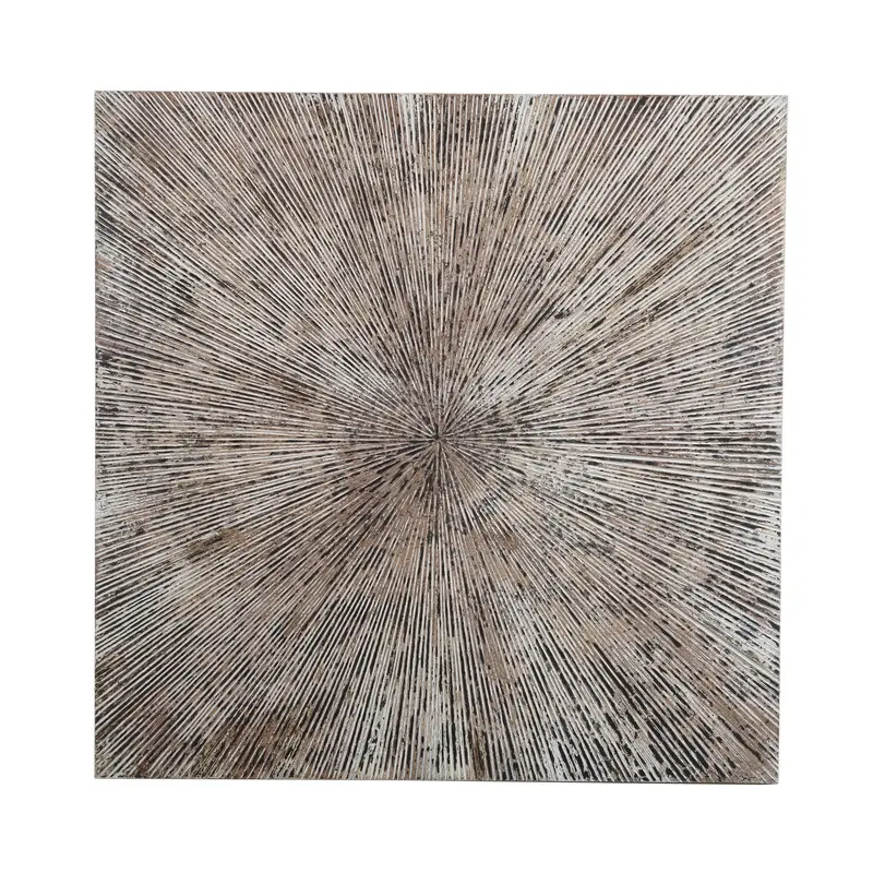 Wandpaneel – Geripptes Design, Quadratische Form, MDF Material, Weiß, S – Zapp | PTMD