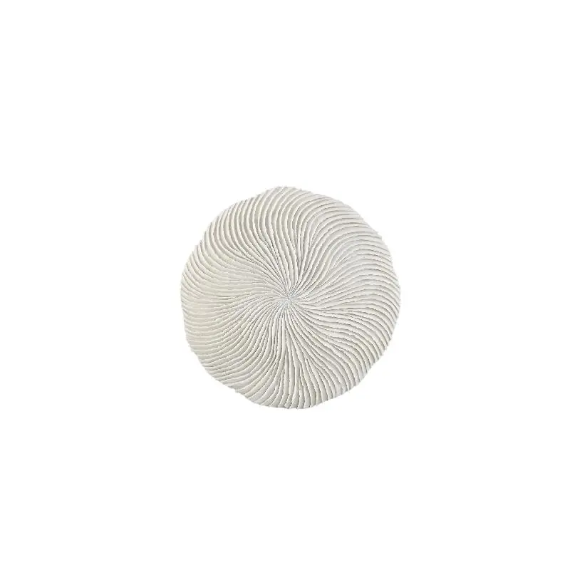 Wandpaneel – Korallen Design, Runde Form, Kunststoff Material, Weiß, S – Kathelle | PTMD
