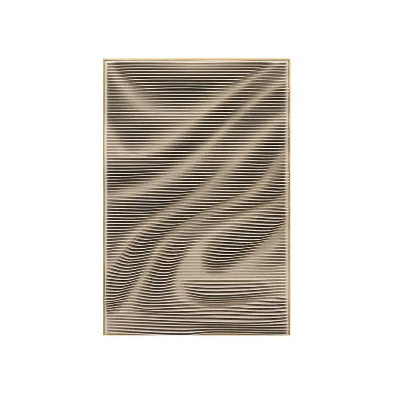 Wandpaneel – MDF Material, Wellenrelief Design, Strukturierte Oberfläche - Aleishia | PTMD