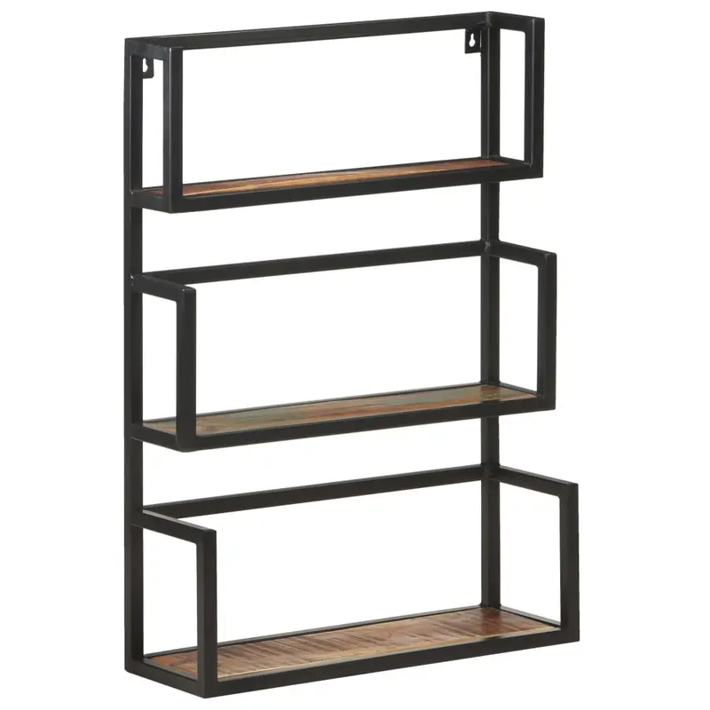 Wandregal 60x20x85 cm Altholz Massiv