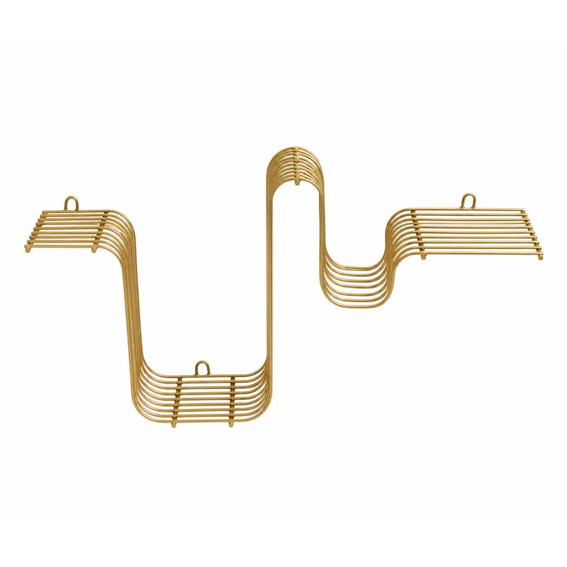 Wandregal Brava 54cm aus Metall - Gold
