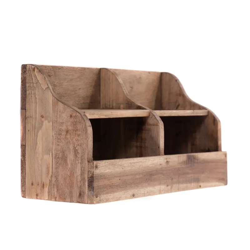 WANDREGAL "STORAGE 40" | Mahagoni Holz, 40 cm | Holzregal