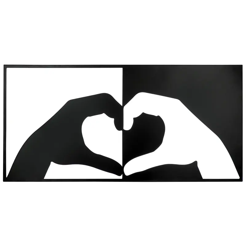 Wandrelief – Herz Motiv, Hände Silhouette, Zweiteiliges Design - Heart | Gilde