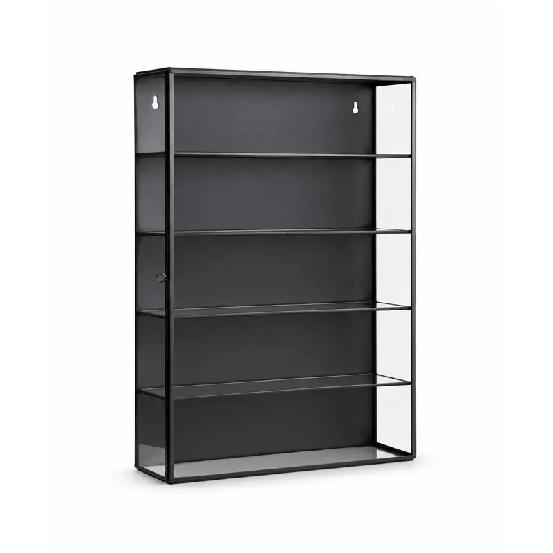Wandschrank ADA 50cm aus Glas - Schwarz