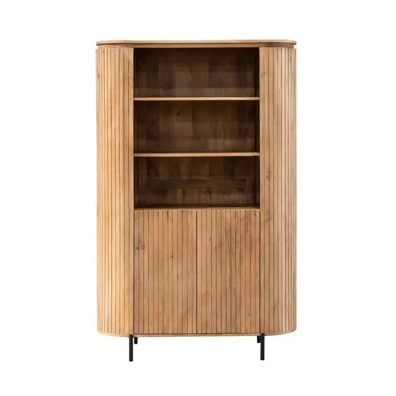 Wandschrank – Natürliche Oberfläche, Mangoholz Material, Modernes Design - Solana | Starfurn