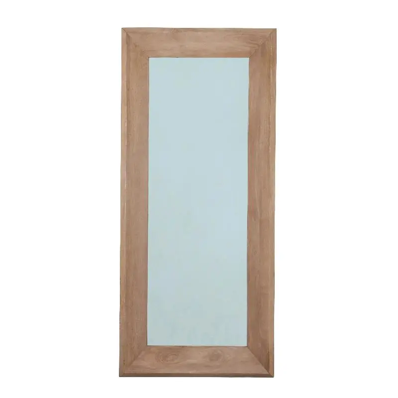 Wandspiegel aus Mangoholz mit rechteckiger Form, Natur-Finish, L – Nicka | PTMD