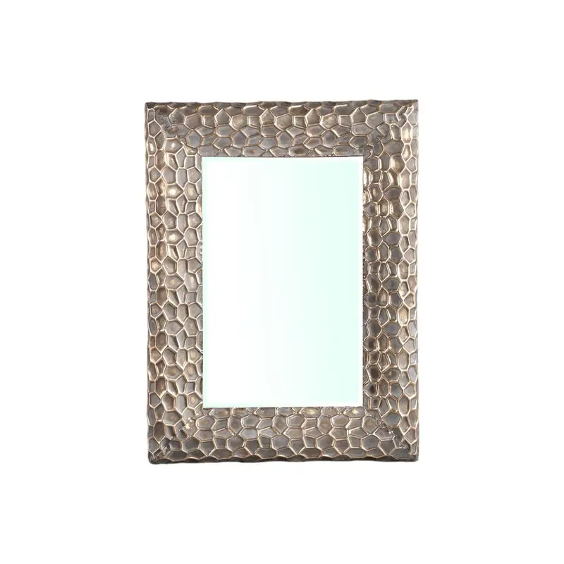 Wandspiegel – Eisenmaterial, Strukturiertes Metalldesign, Kunstvolle Rahmenstruktur – Ertas | PTMD