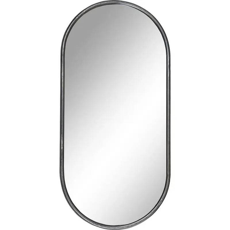 Wandspiegel Luke Oval 85cm mit Eisenrahmen