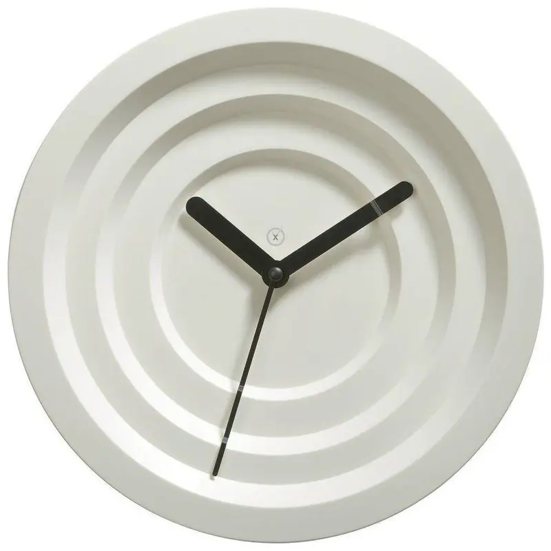 Wanduhr elegantes Metallgehäuse leises Quarzwerk minimalistisches Strukturdesign - Palermo | Sompex