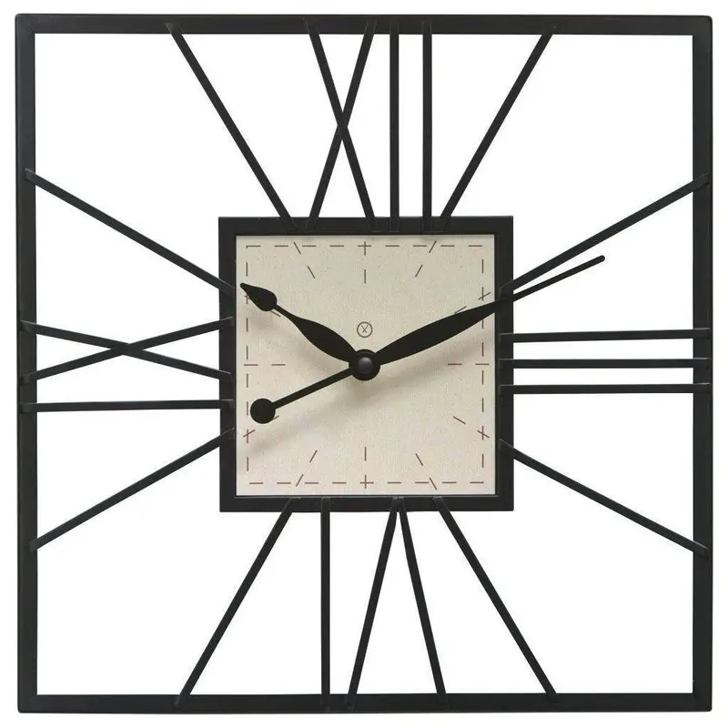 Wanduhr minimalistisches Design lautloses Sweep-Uhrwerk schlanker Metallrahmen - Stockholm | Sompex