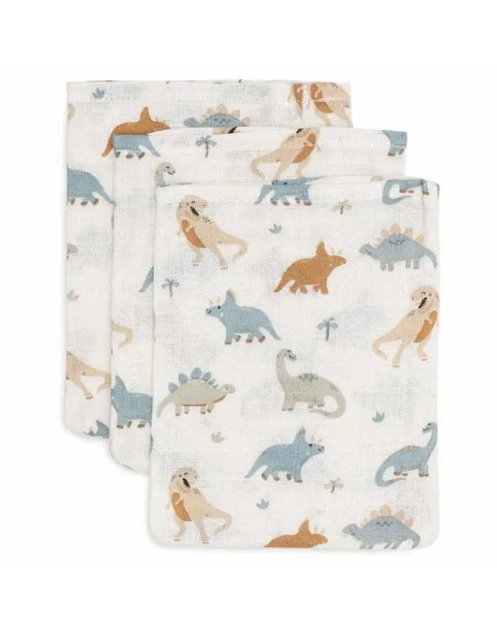 Waschlappen Musselin 3er Set I Roarsome