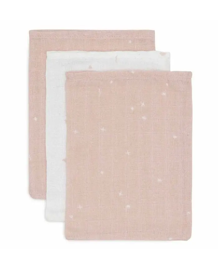Waschlappen Musselin 3er Set I Twinkling Wild Rose