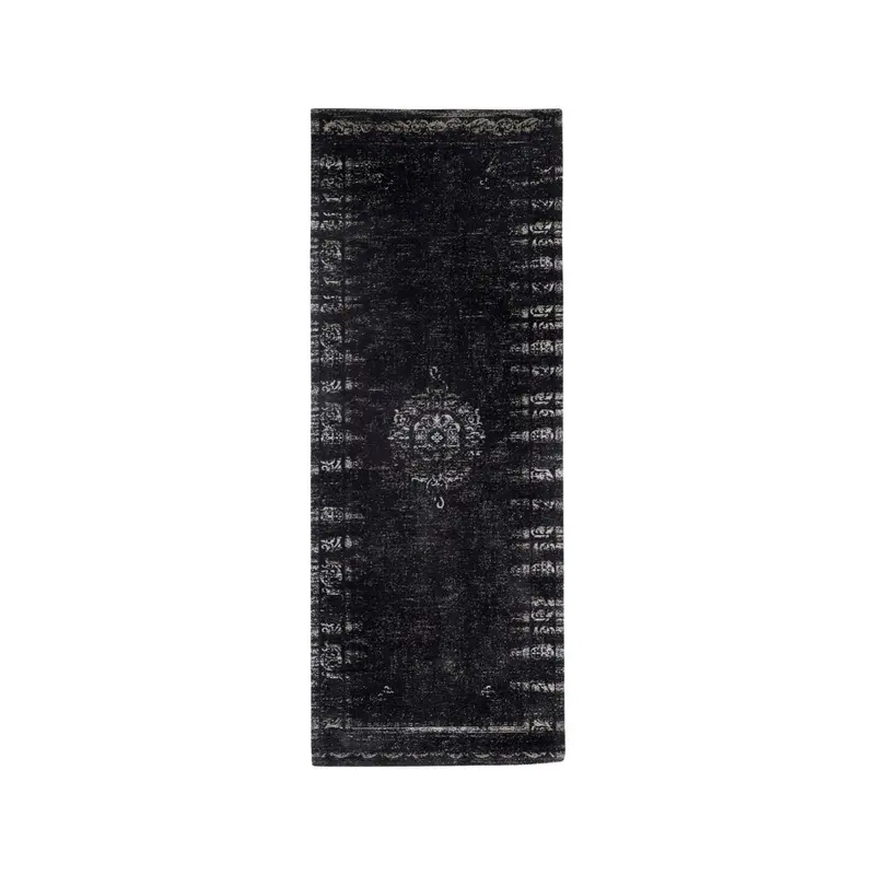 Webteppich GRAND 75*200cm - Dunkelgrau/Schwarz