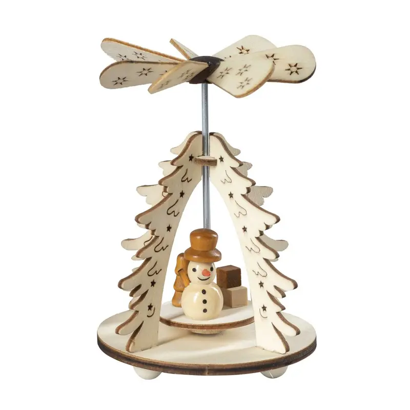 Weihnachtspyramide - Wärmespiel "Schneemann", 12 cm